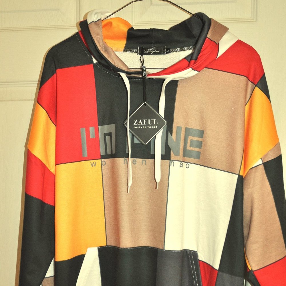 "I'M FINE!" Multicoloured sweater